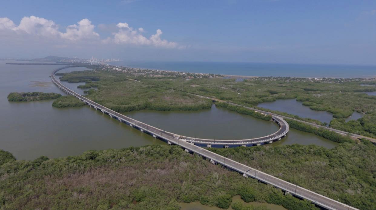 Viaducto de la paz’ nombre oficial de la megaobra sobre la Ciénaga de la Virgen