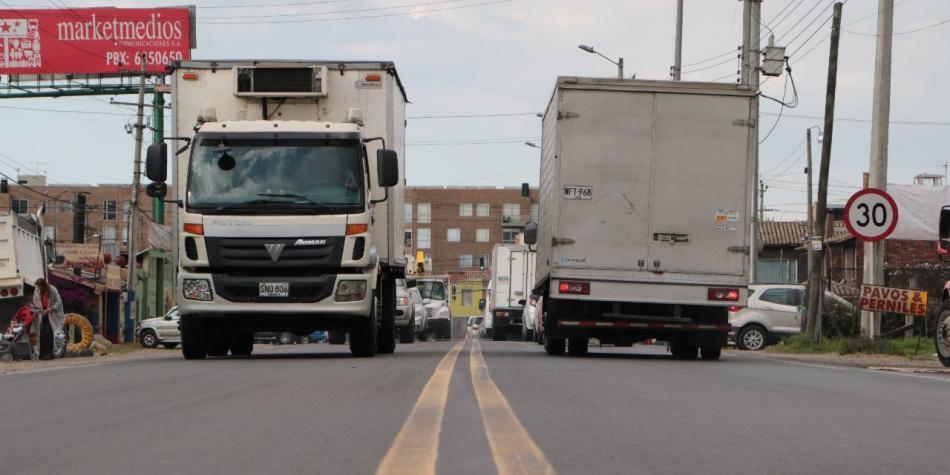 Conductores de carga preparan plantón en Chía, buscan se levante la restricción
