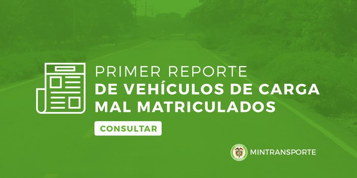 Vehículos de carga mal matriculados se inician operativos