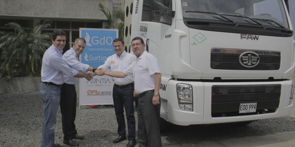 Transporte de carga examina ventajas de gas natural en el suroccidente