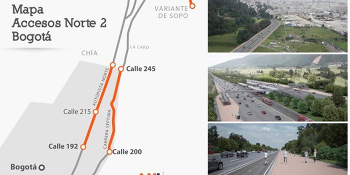 Fase II de Accesos al Norte de Bogotá en segundo semestre