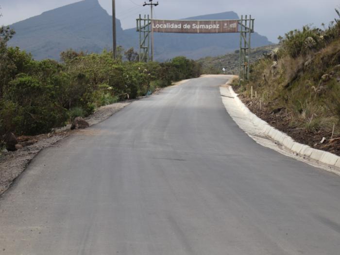 La localidad de Sumapaz ha adelantado importantes avances en obras de infraestructura para el mejoramiento de la malla vial.