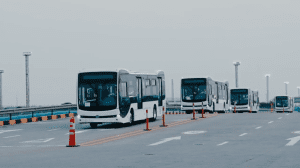 Así luce la flota de buses eléctricos más grande que llegará al país