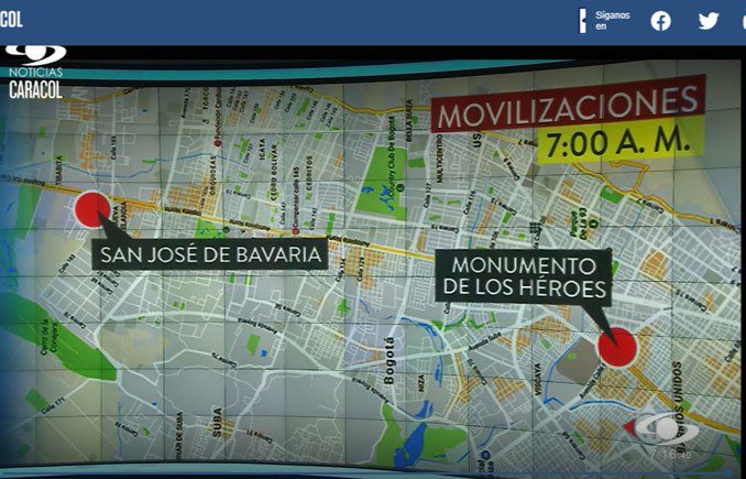 Estos serán los lugares de concentración para las marchas de este 21 de enero de 2020