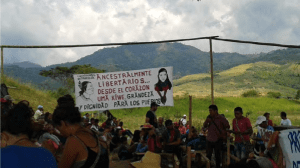 Protesta de los 'Nietos de Quintín Lame'