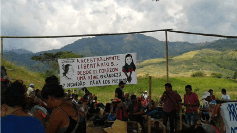 Protesta de los 'Nietos de Quintín Lame'