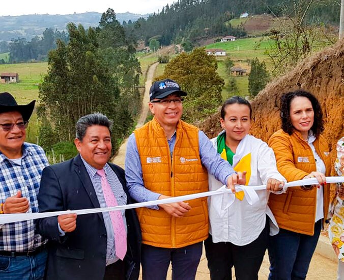 Inauguración de caminos comunitarios de la paz total en Boyacá